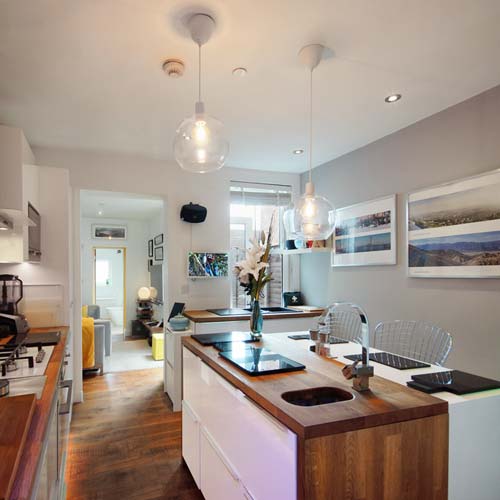 Kitchen London Film Crew Digs island kitchen